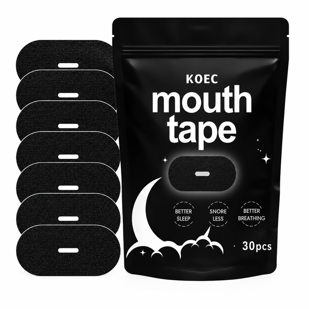 30Pcs Anti Snoring Sleep Strips Adhesive Tape