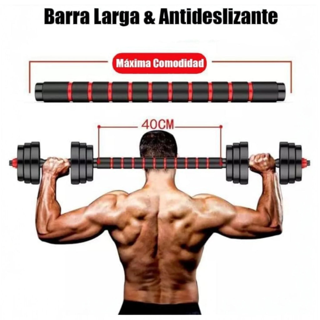 Adjustable Dumbbells 2-in-1 Set by Mikomika